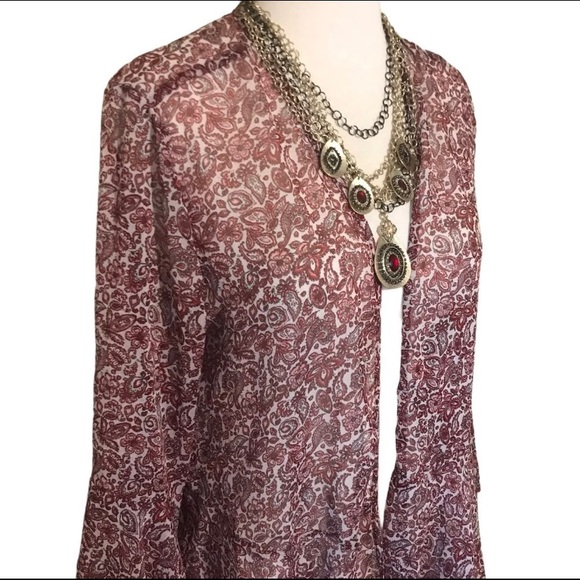 Flowy Hollister Cover-up, Kimono, Duster, Cardigan - Picture 2 of 6